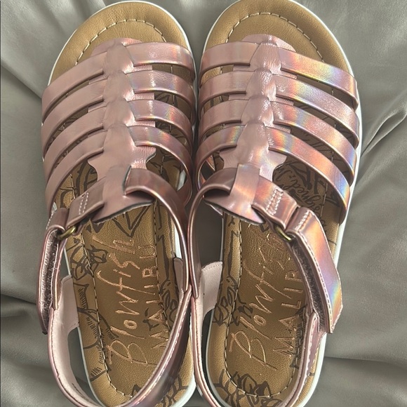 Pink Gladiator Sandals with Adjustable Ankle Strap.NEW - Picture 4 of 4